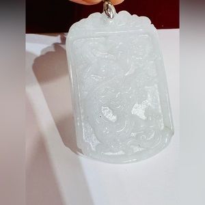 Burmese dragon jade  pendant